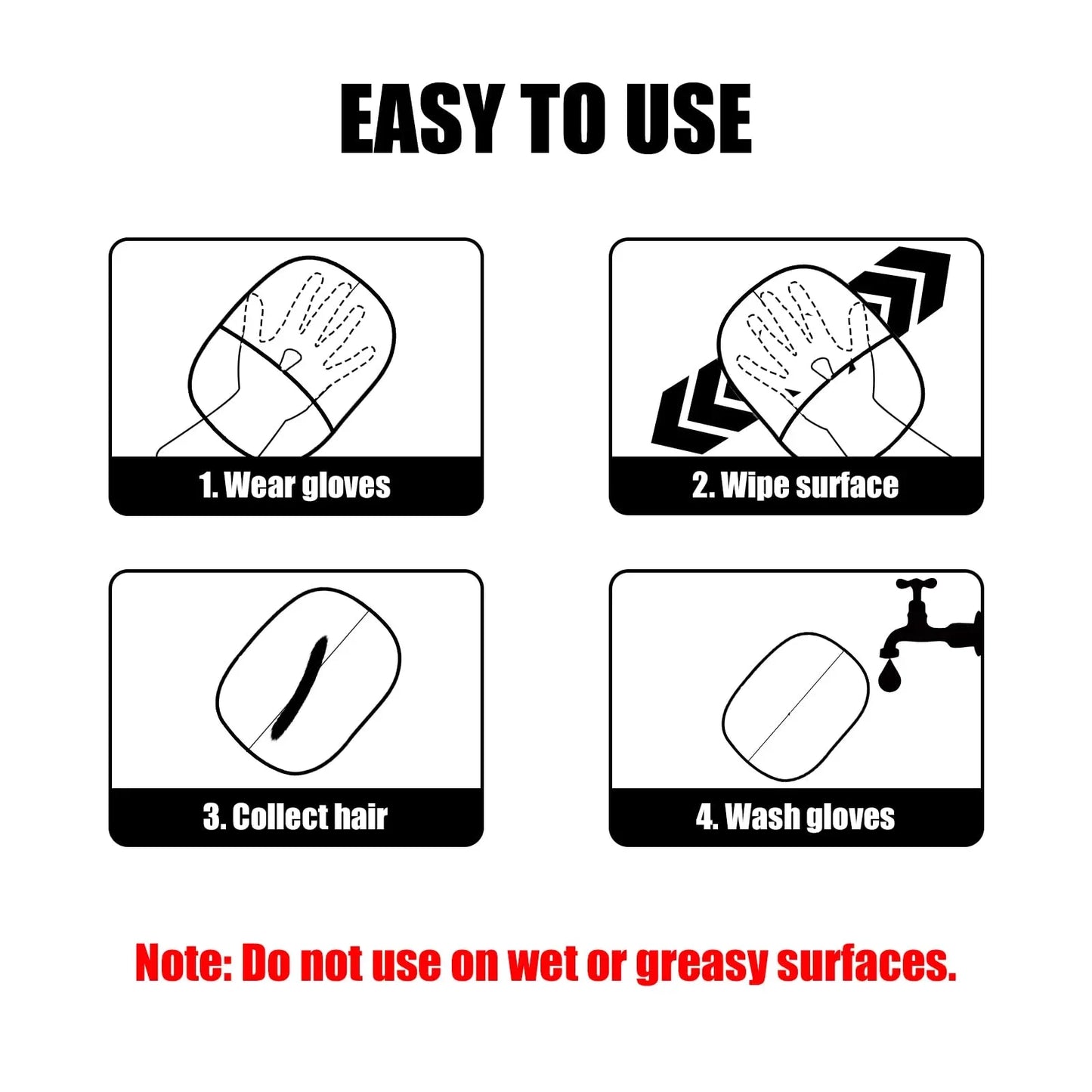 The ElectroClean Hair Mitt