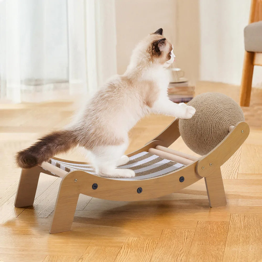 Pawsome Orbit 2-in-1 Cat Lounger and Sisal Scratcher