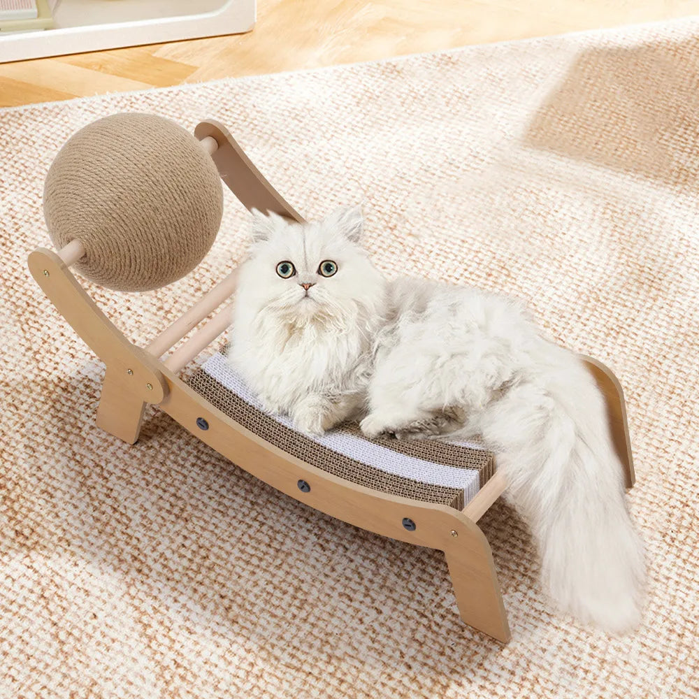 Pawsome Orbit 2-in-1 Cat Lounger and Sisal Scratcher