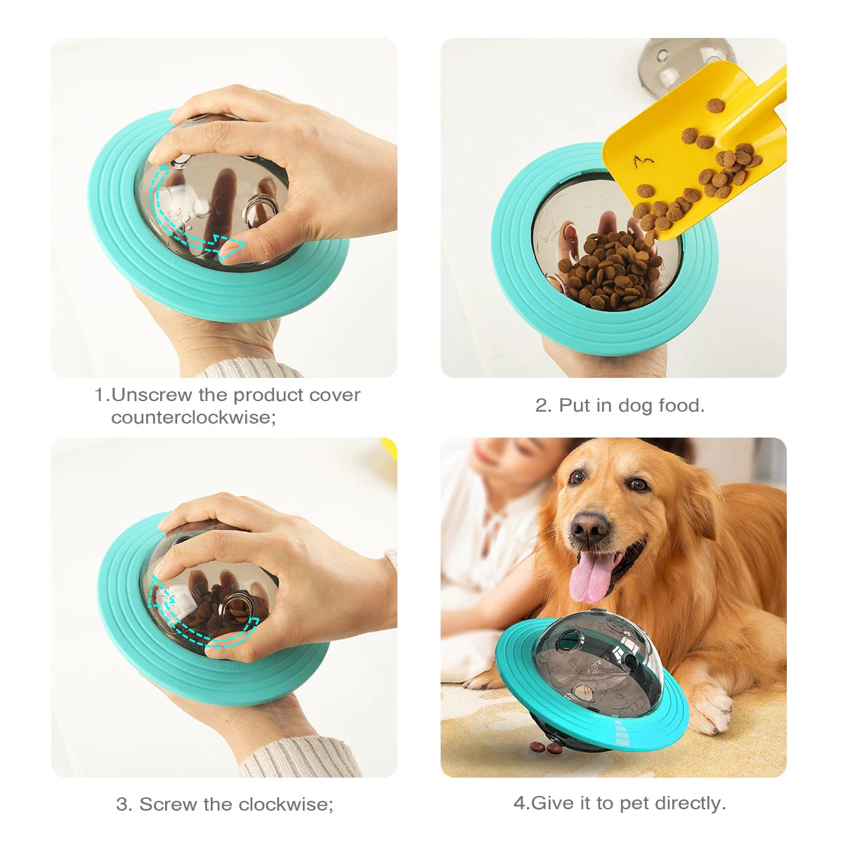 The UFO Puzzle Feeder