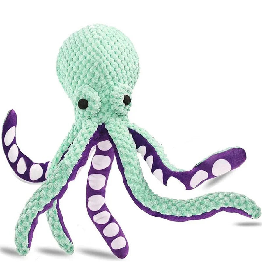 Squeaky Octopus Plush Toy