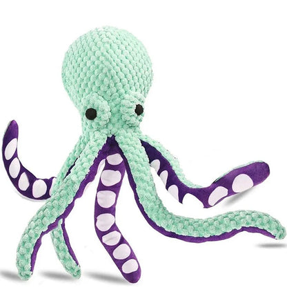 Squeaky Octopus Plush Toy