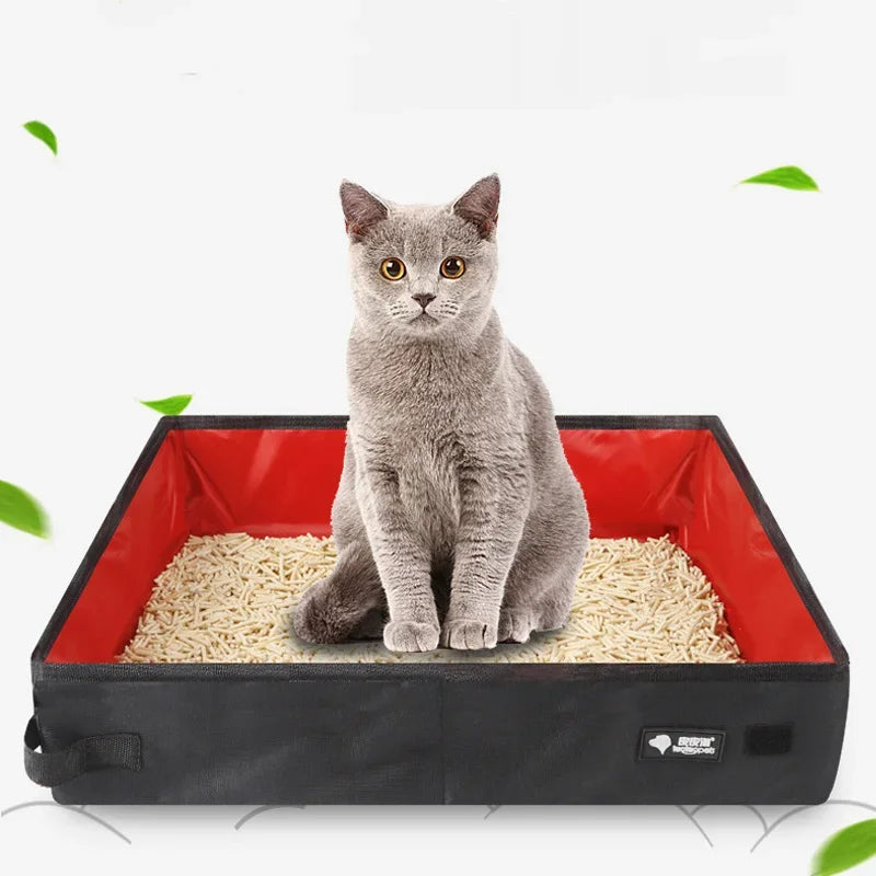 The TravelSafe Foldable Litter Box