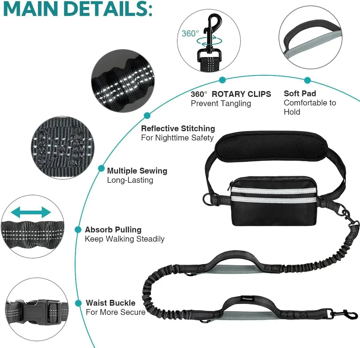 The TwinTrek Hands-Free Leash Set