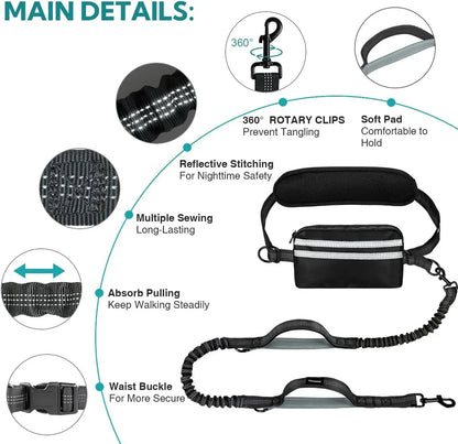 The TwinTrek Hands-Free Leash Set