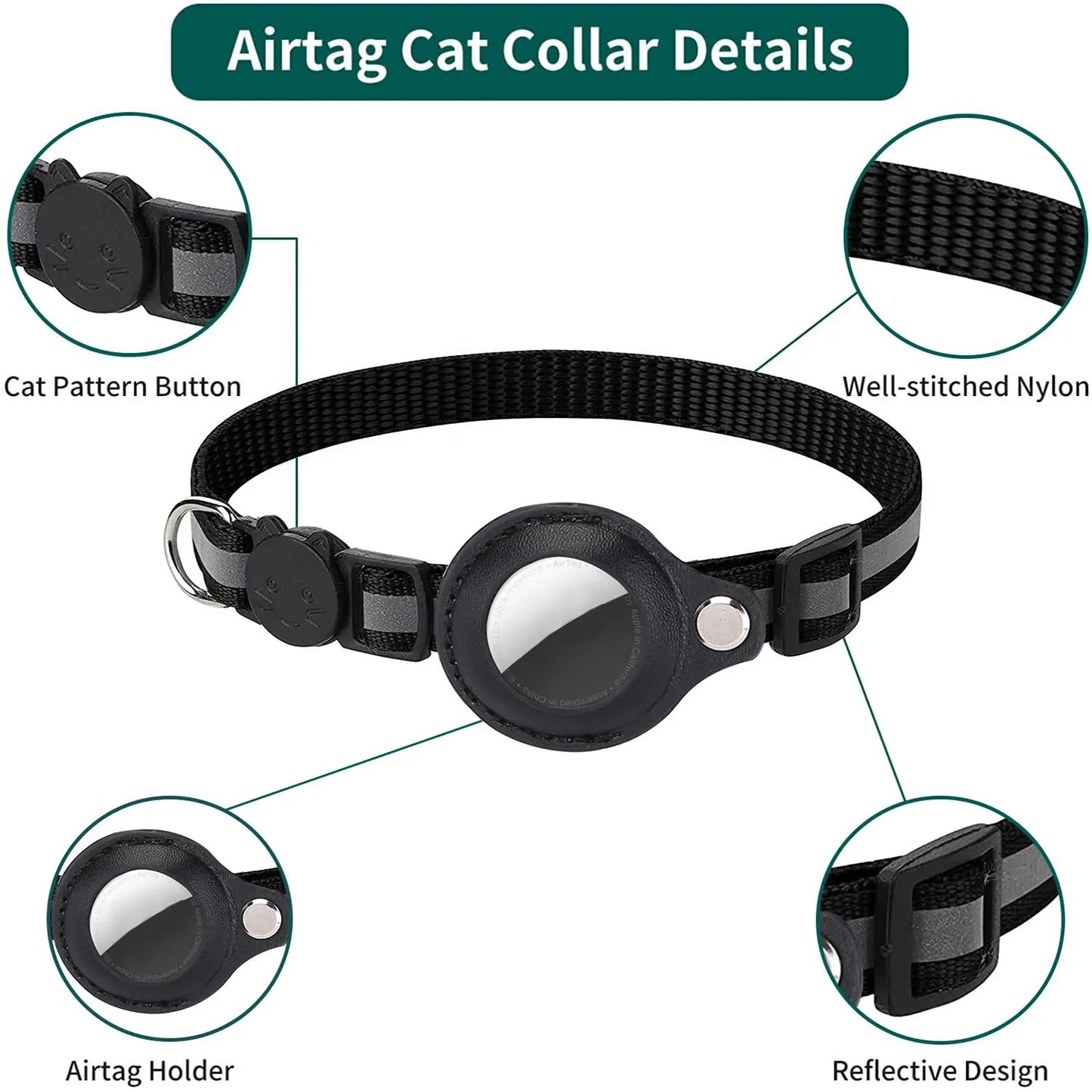 The FinderCat AirTag Safety Collar