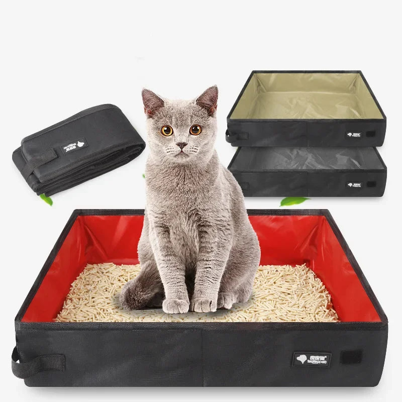 The TravelSafe Foldable Litter Box