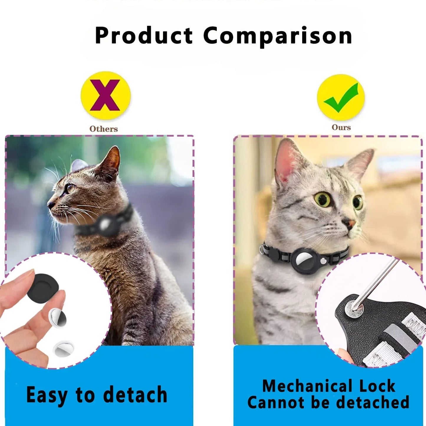 The FinderCat AirTag Safety Collar