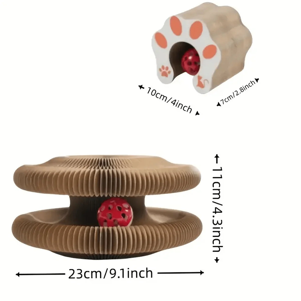 Magnetic Foldable Interactive Cat Scratcher Toy