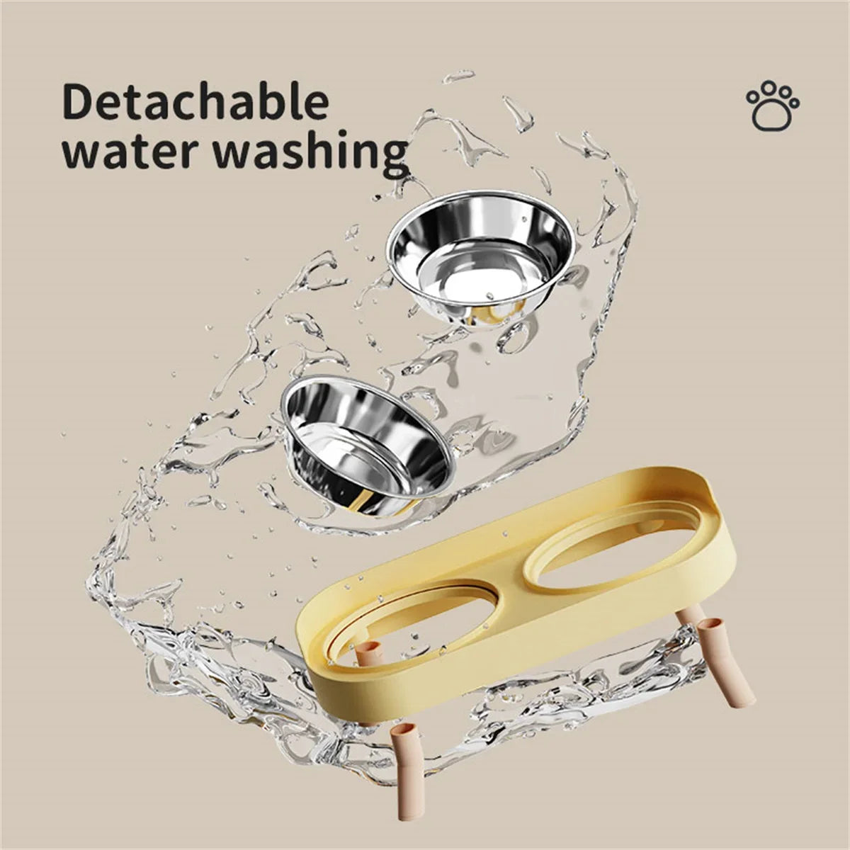 The ErgoPaws Adjustable Dining Station